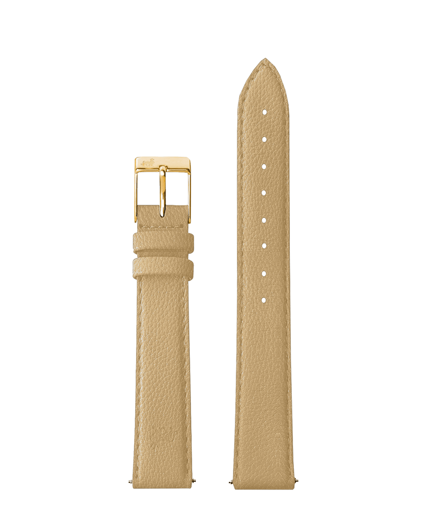 18mm Beige Strap with Gold Buckle - Larsson & Jennings | Official Store