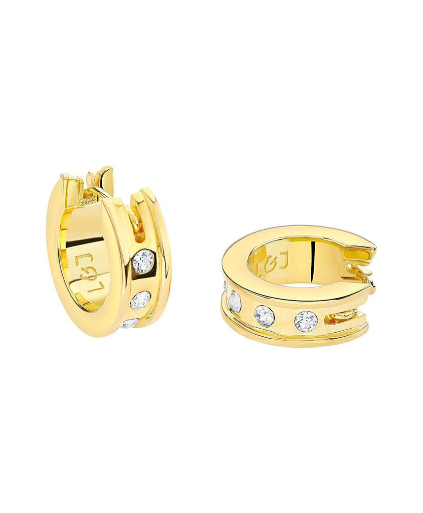 Eevi Creole White 18ct Gold Plated - Larsson & Jennings | Official Store