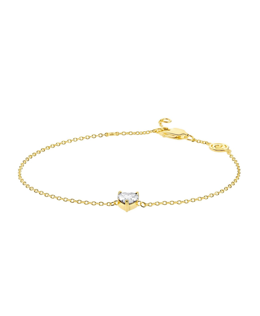 Luv Bracelet White 18ct Gold Plated - Larsson & Jennings | Official Store