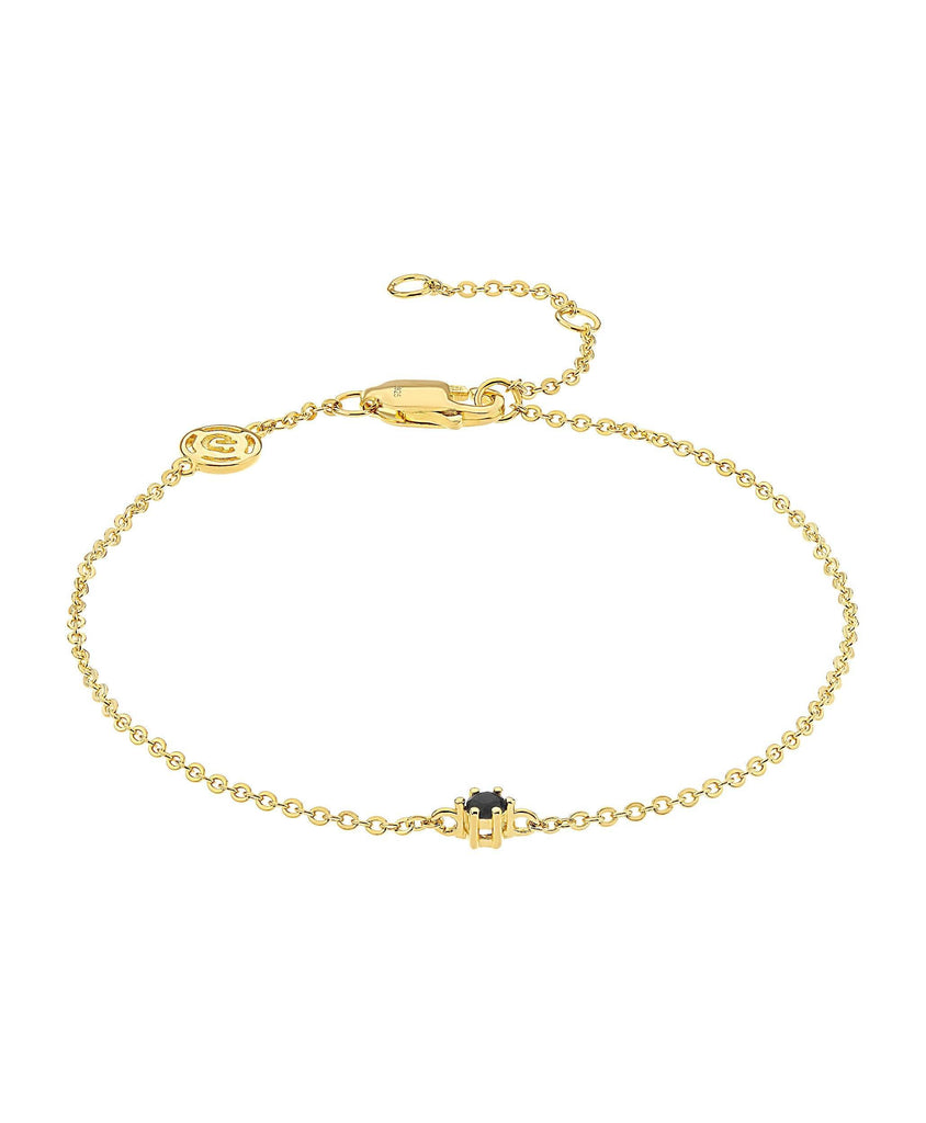 Rosa Bracelet Black 18ct Gold Plated - Larsson & Jennings | Official Store