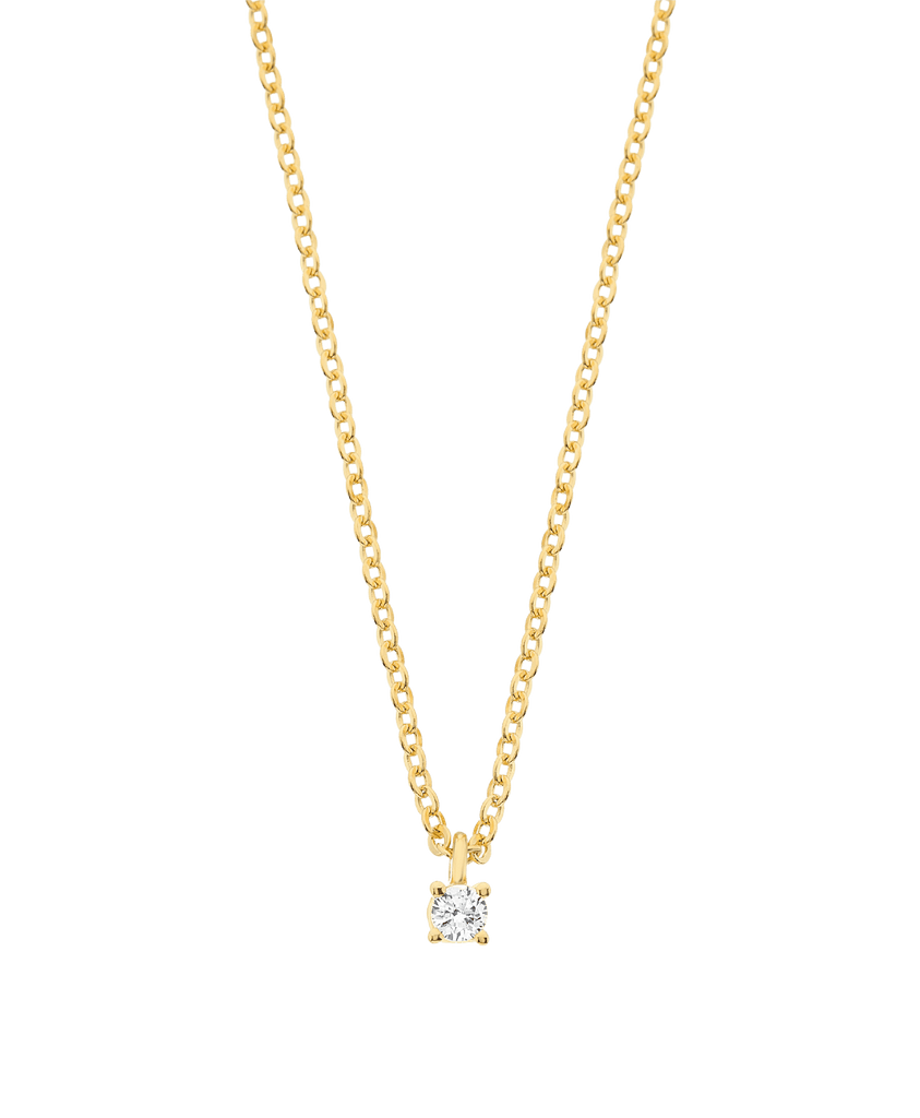 Rosa Necklace White 18ct Gold Plated - Larsson & Jennings | Official Store