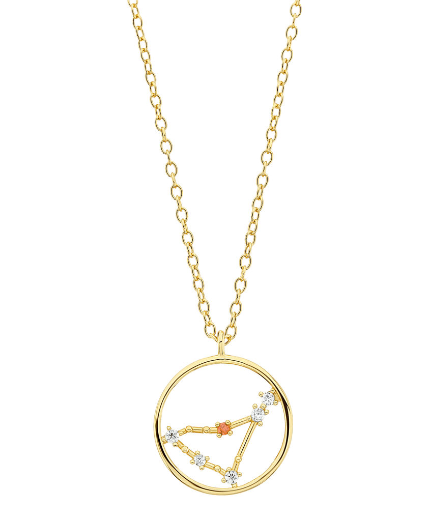 Zodiac Necklace Capricorn 18ct Gold Plated - Larsson & Jennings | Official Store