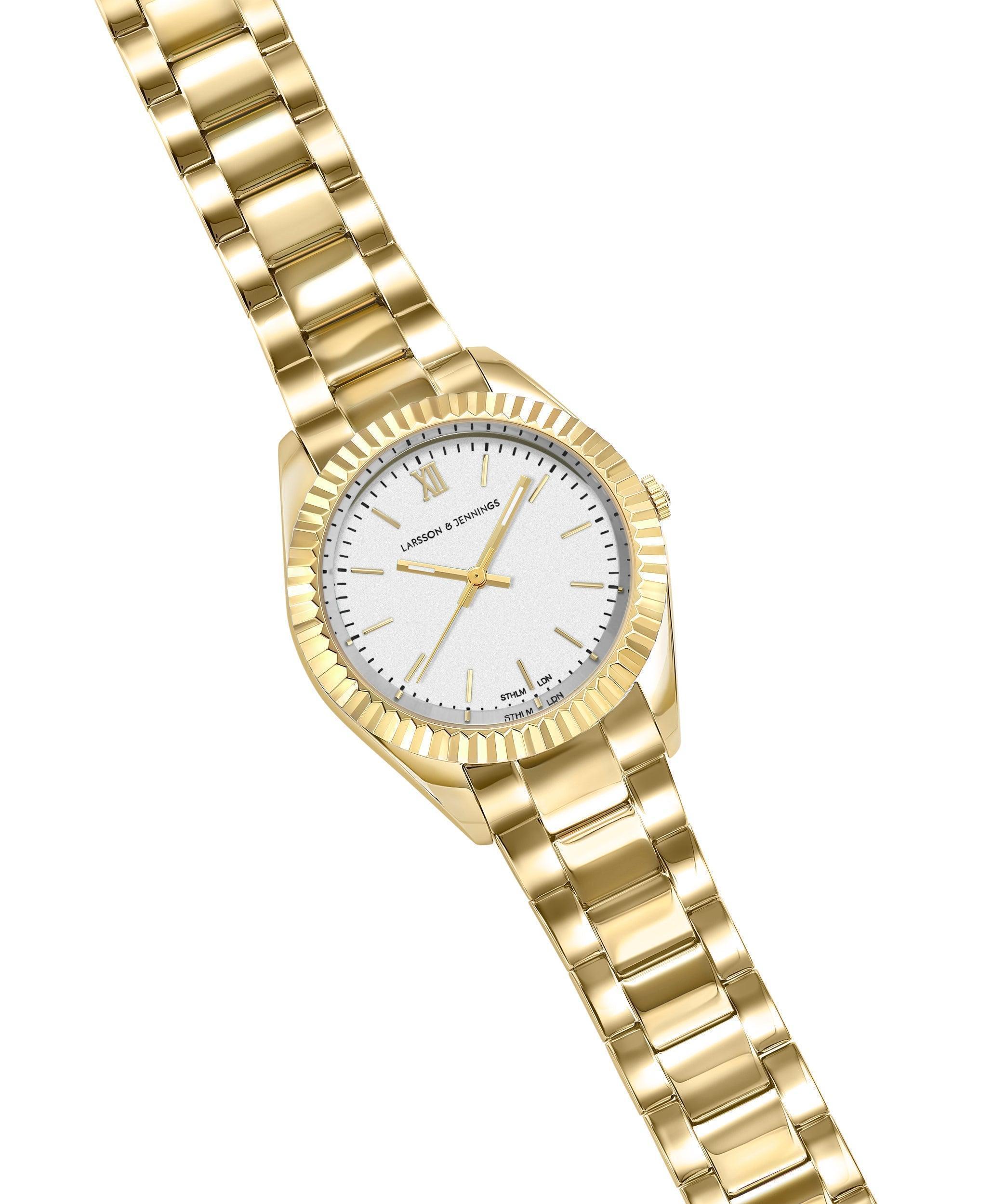 Jade Gold White 36mm - Larsson & Jennings | Official Store