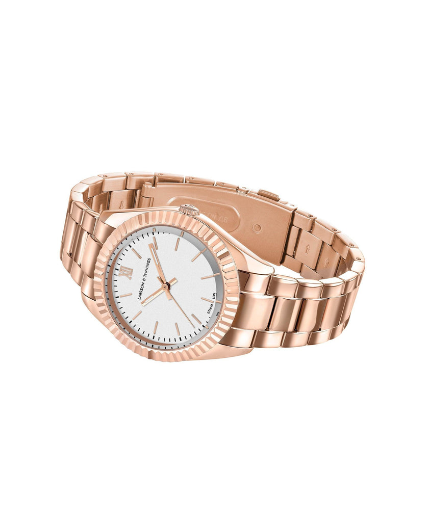 Jade Rose Gold White 36mm - Larsson & Jennings | Official Store