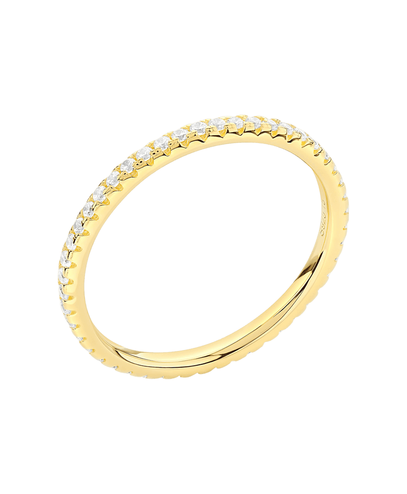 Mila Ring White 18ct Gold Plated - Larsson & Jennings | Official Store