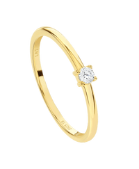Rosa Ring White 18ct Gold Plated - Larsson & Jennings | Official Store