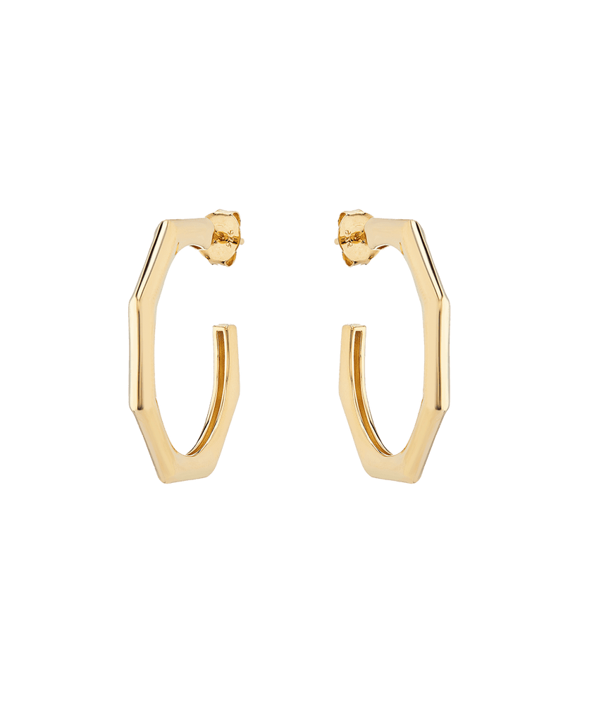 Moa Hoop Earrings 18ct Gold Plate - Larsson & Jennings | Official Store