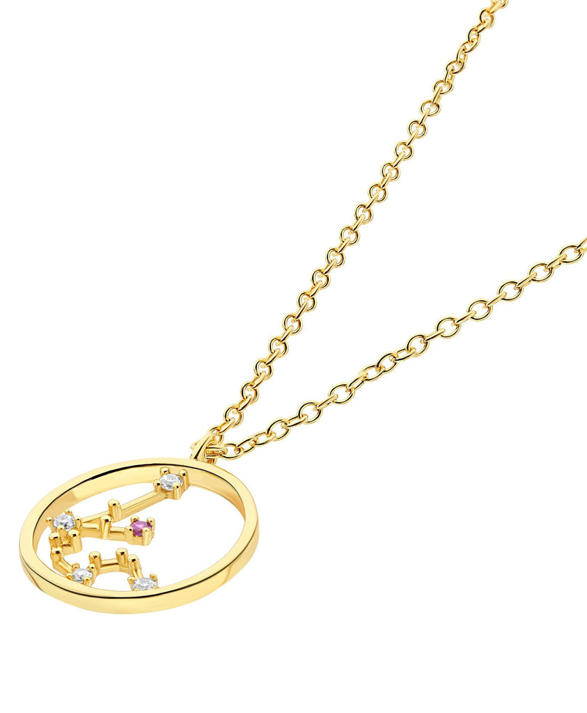 Zodiac Necklace Aquarius 18ct Gold Plated - Larsson & Jennings | Official Store