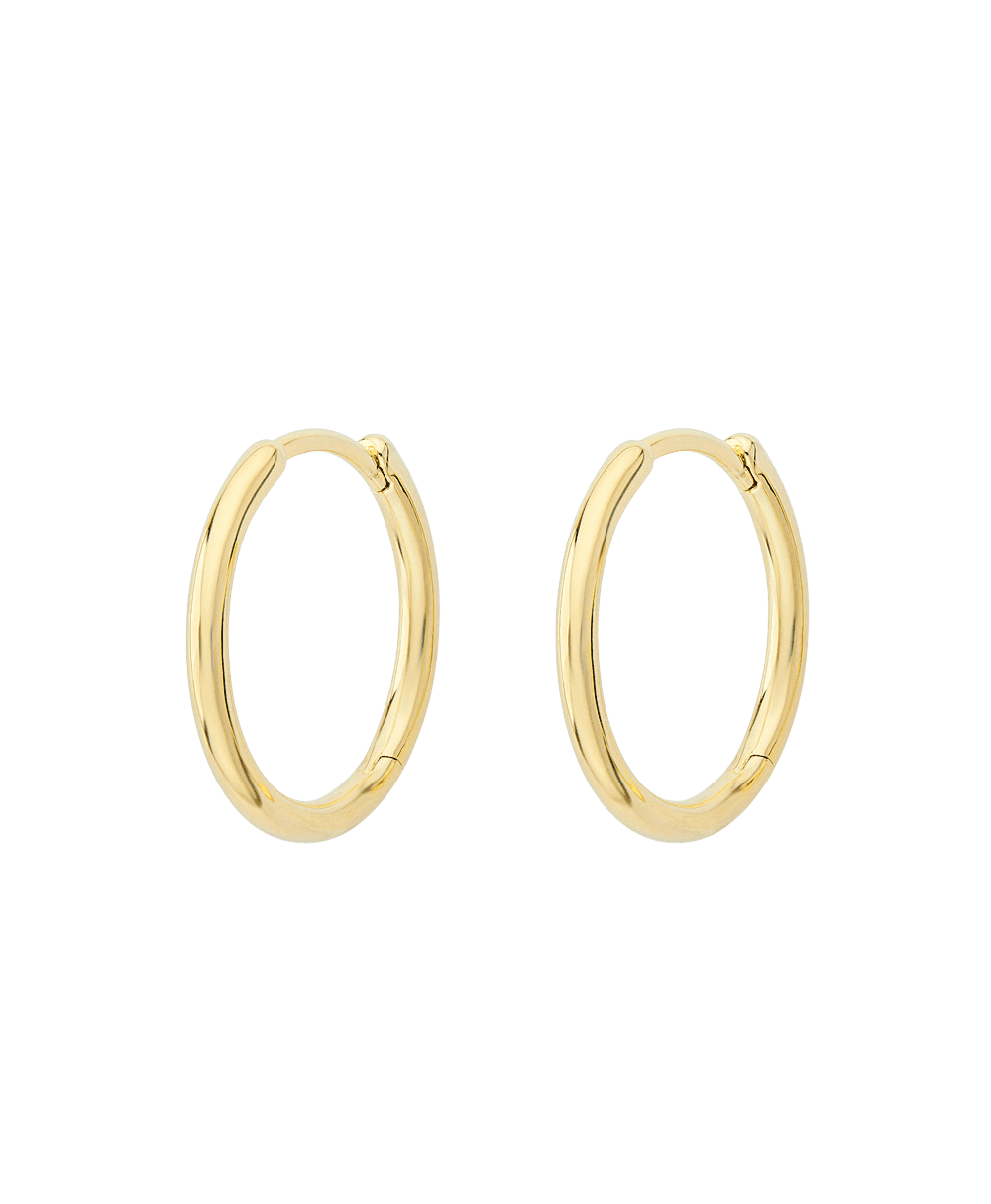 Aya Big Creole 18ct Gold Plated - Larsson & Jennings | Official Store