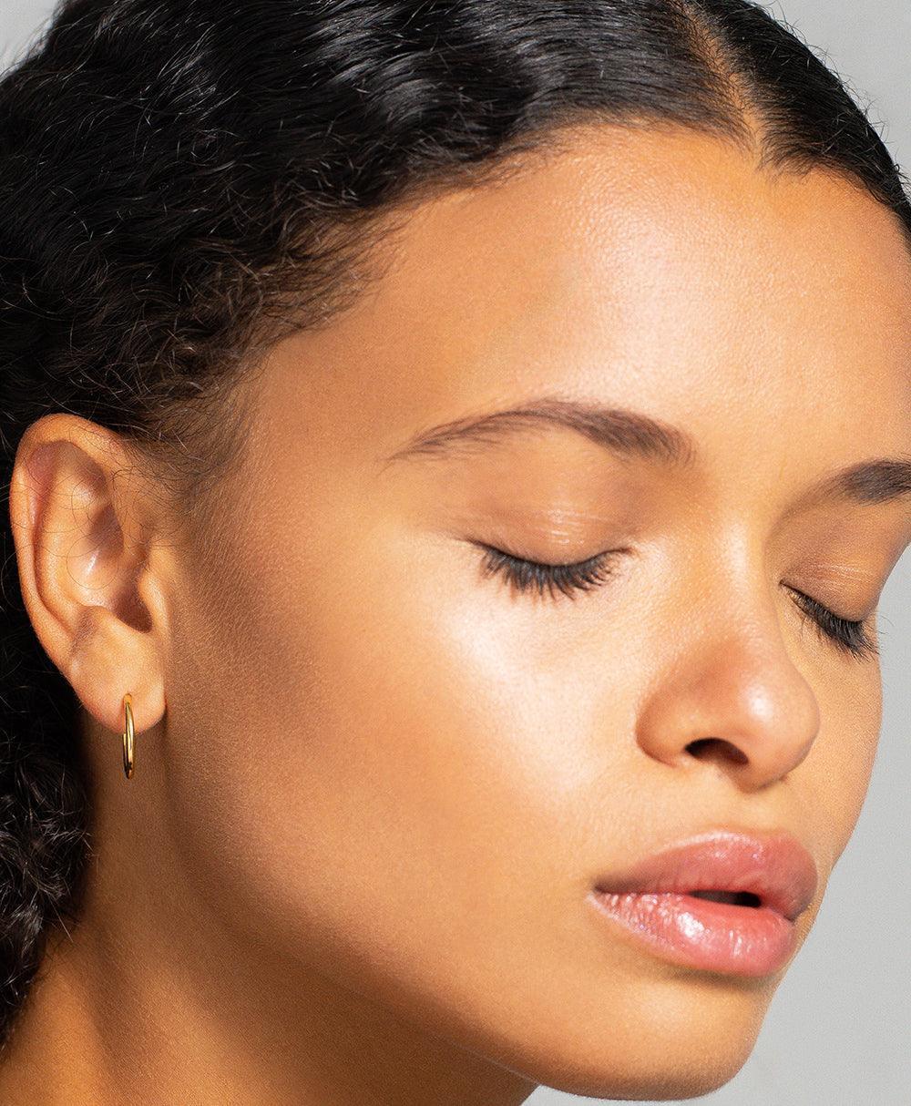 Aya Big Creole 18ct Gold Plated - Larsson & Jennings | Official Store