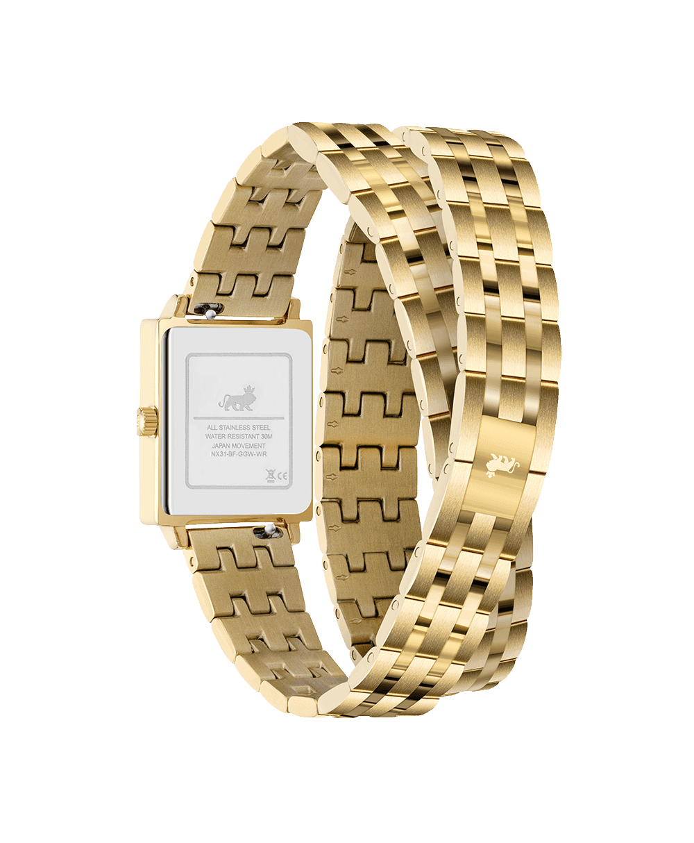 Boyfriend Mini Wrap Gold White 31mm