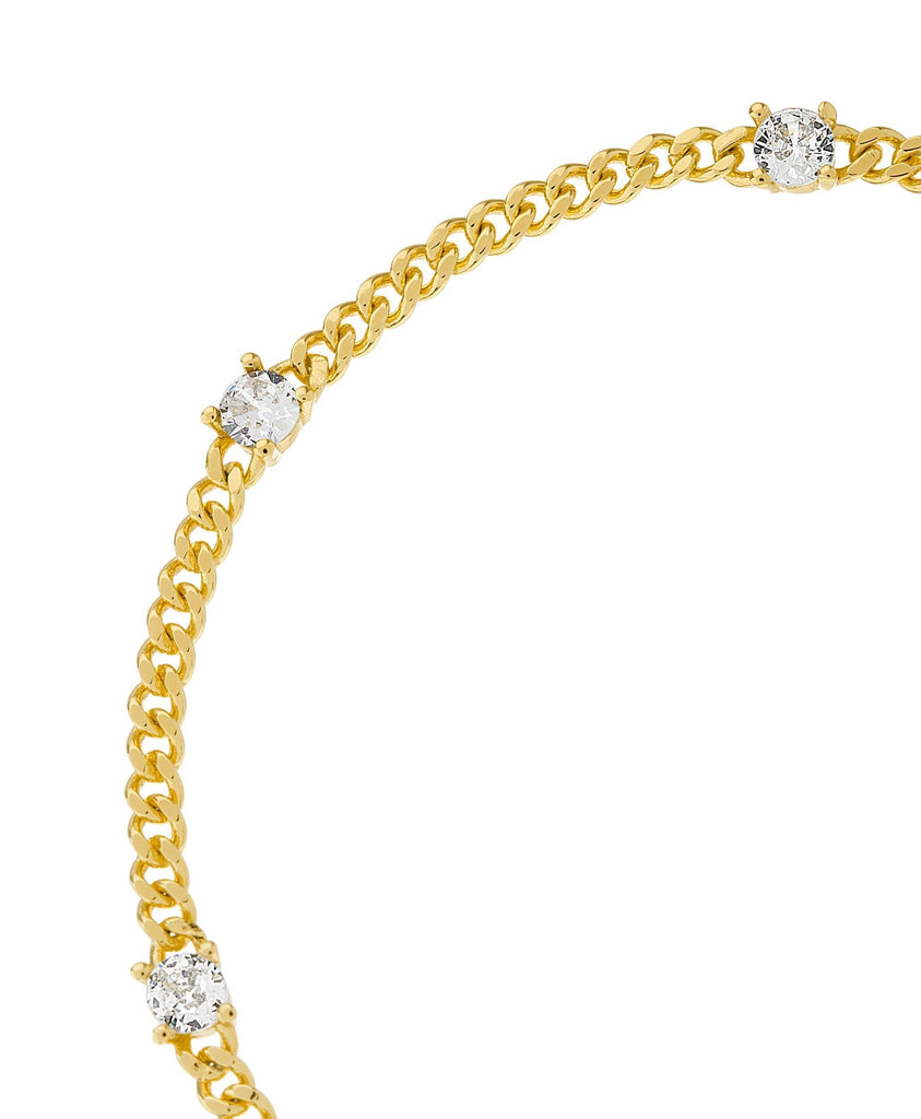 Birthstone Bracelet April 18ct Gold Plated - Larsson & Jennings | Official Store