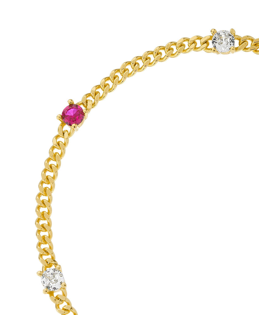 Birthstone Bracelet July 18ct Gold Plated - Larsson & Jennings | Official Store