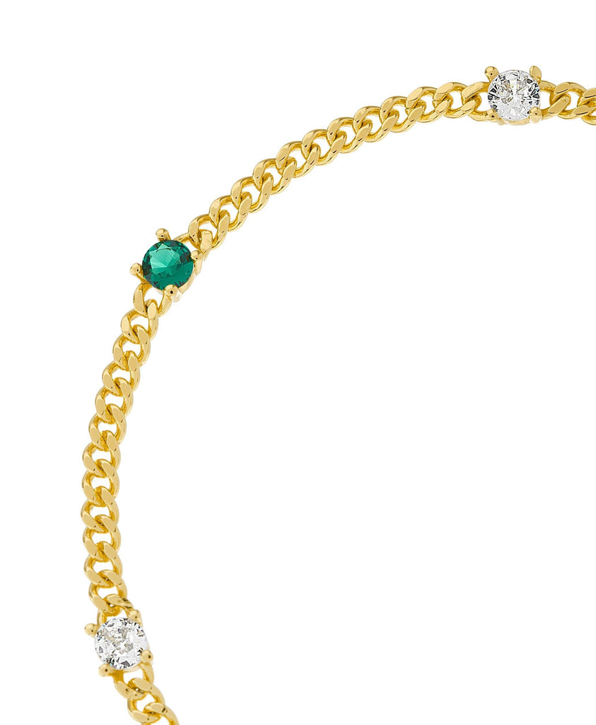 Birthstone Bracelet May 18ct Gold Plated - Larsson & Jennings | Official Store