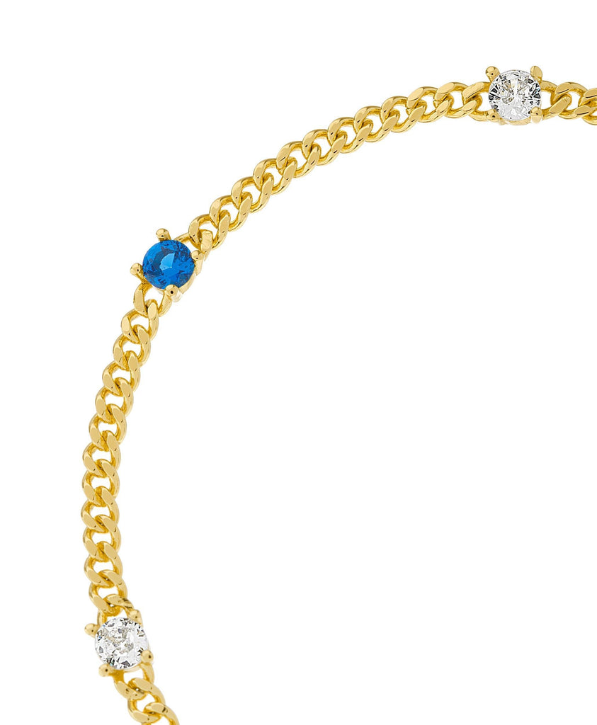 Birthstone Bracelet September 18ct Gold Plated - Larsson & Jennings | Official Store