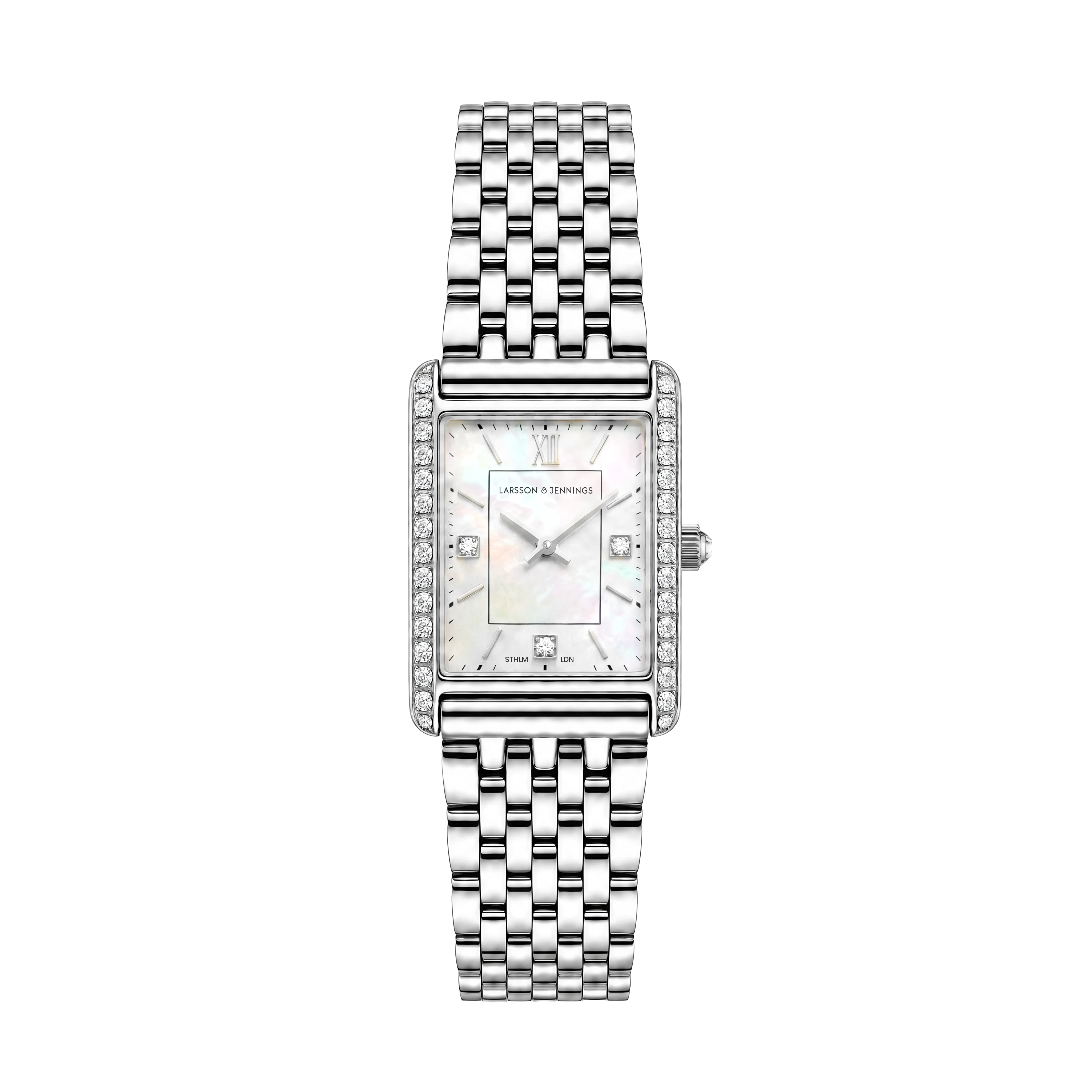 Boyfriend Carré Luxe Silver 31mm – Larsson & Jennings | Official Store