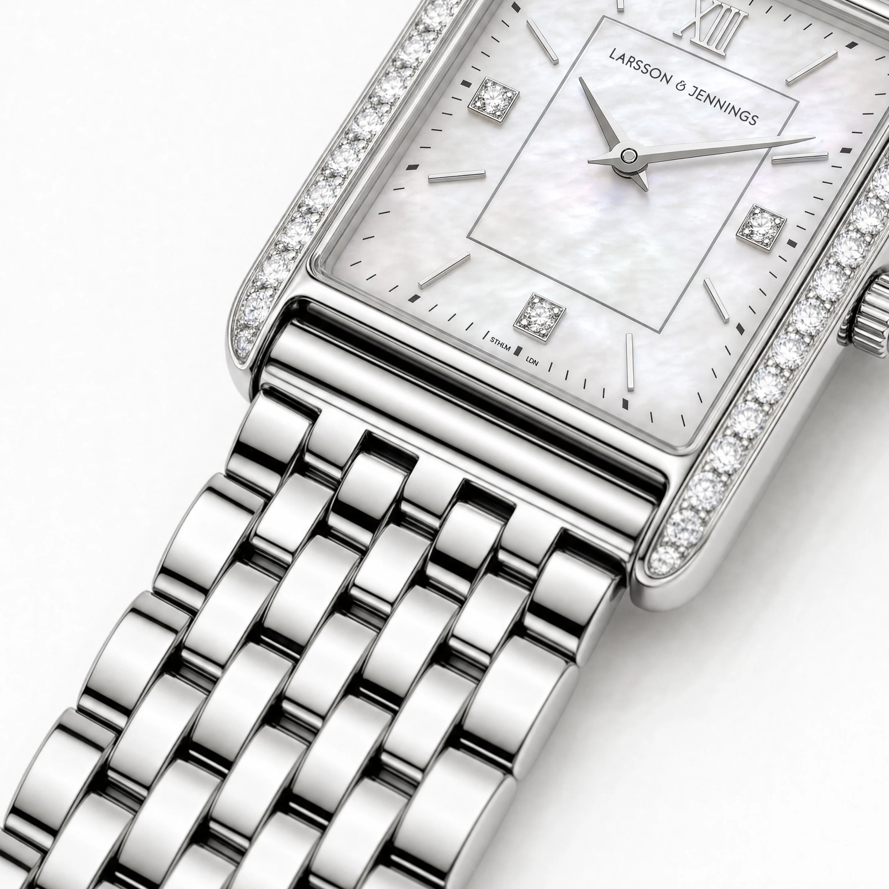Boyfriend Carré Luxe Silver 31mm-4