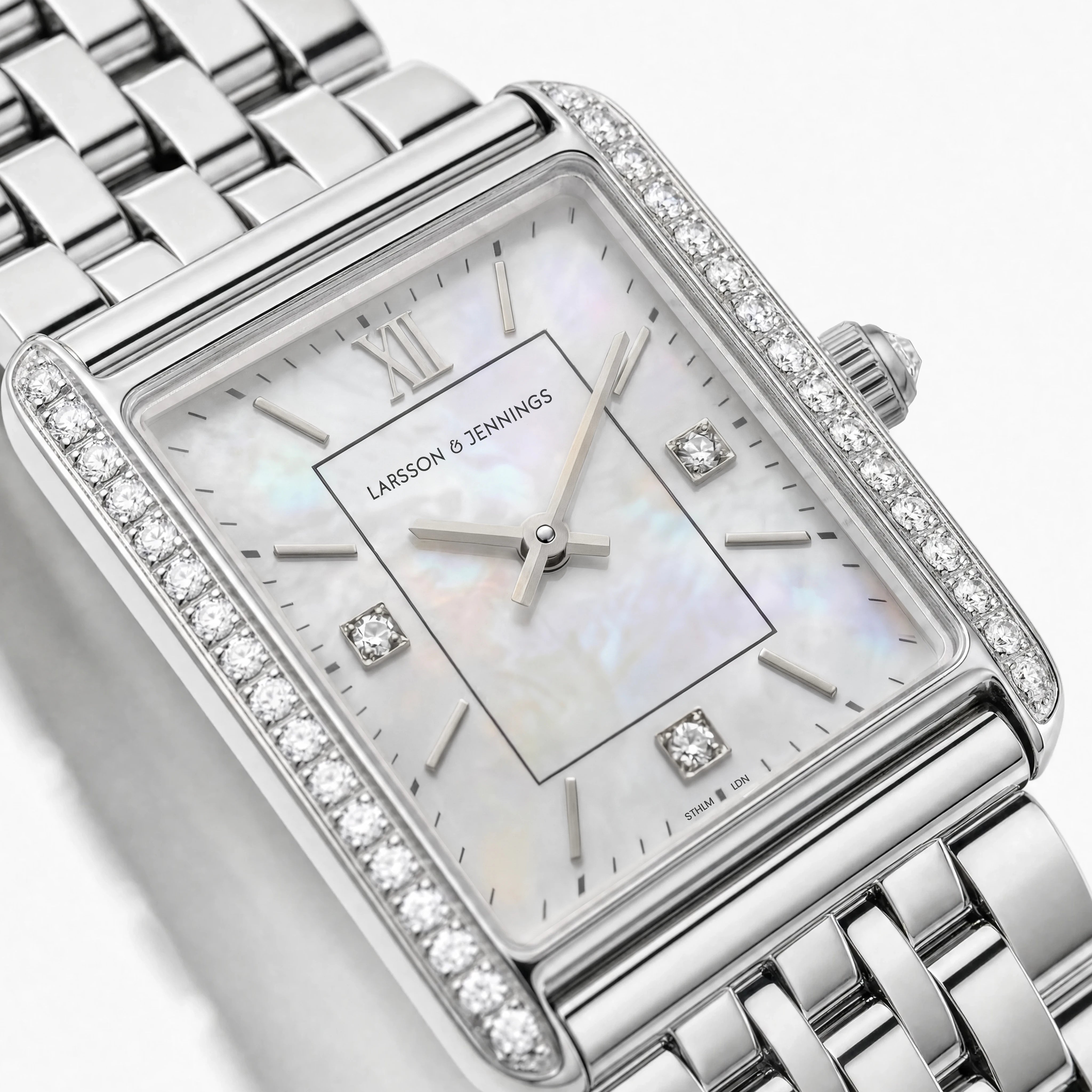 Boyfriend Carré Luxe Silver 31mm-3