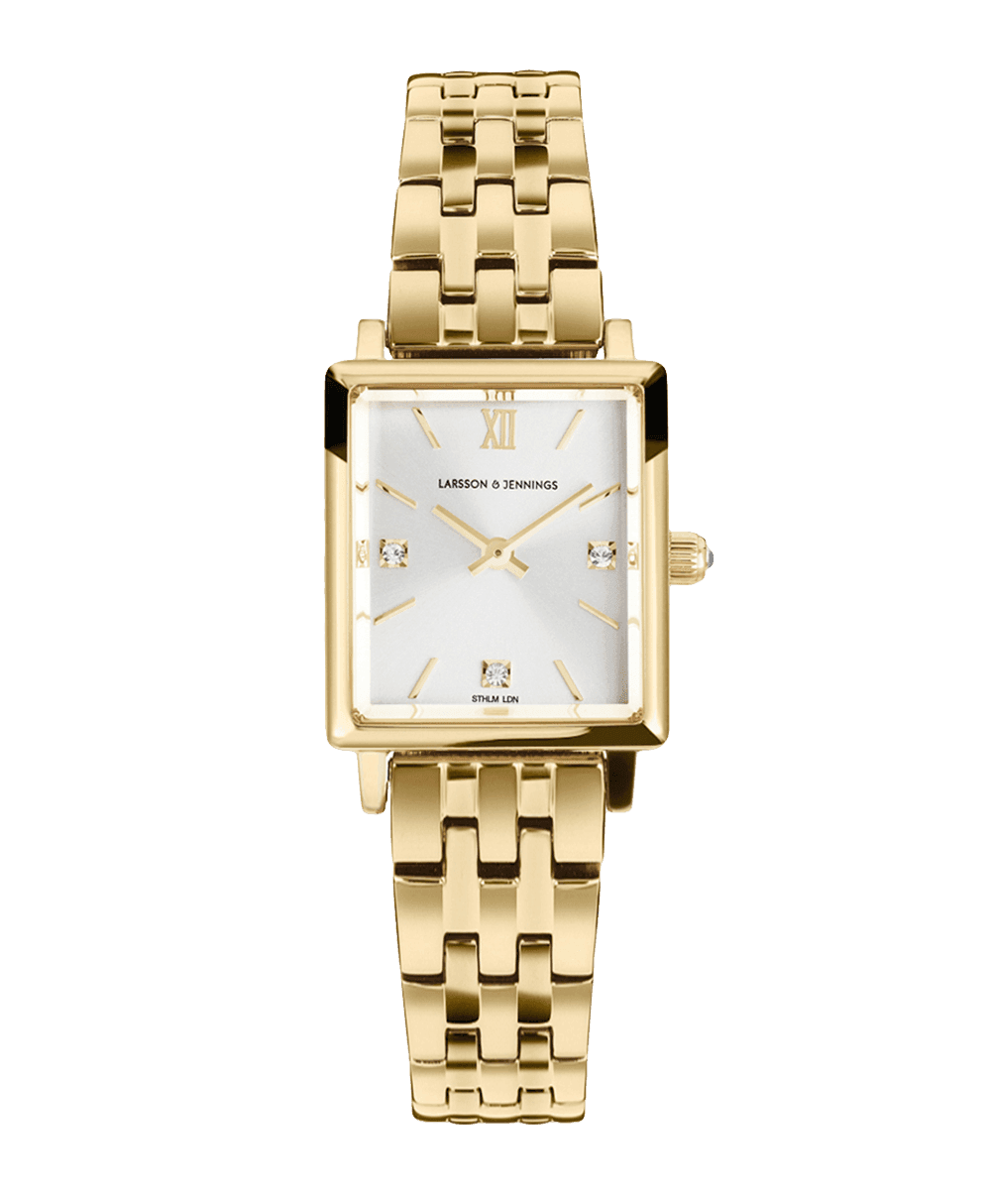 Boyfriend Mini Elevate Gold White 31mm - Larsson & Jennings | Official Store