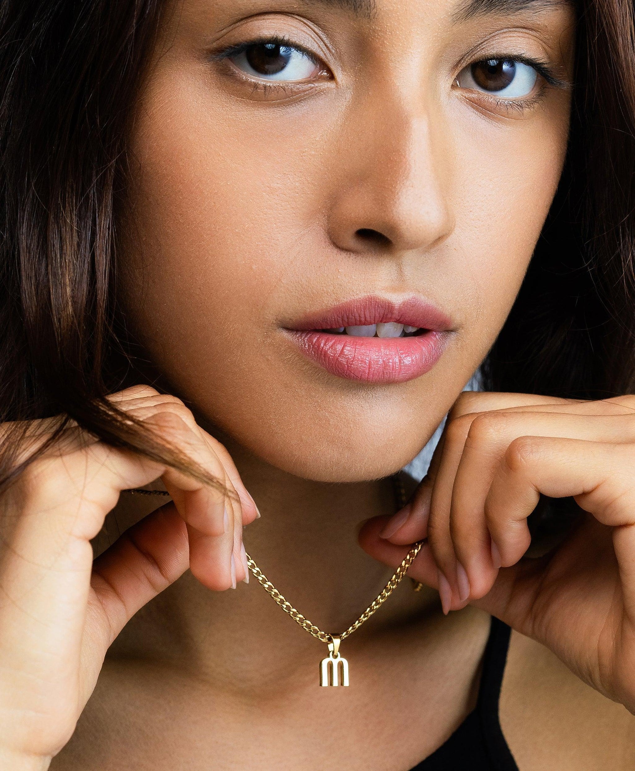 Curb Initial Necklace 18ct Gold Vermeil – Larsson & Jennings Curb Initial Necklace 18ct Gold Vermeil – Larsson & Jennings