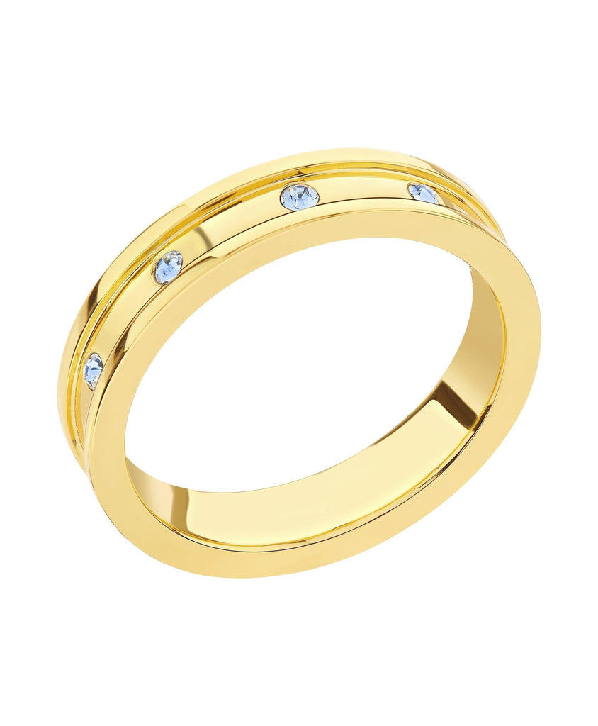 Eevi Ring Blue 18ct Gold Plated - Larsson & Jennings | Official Store