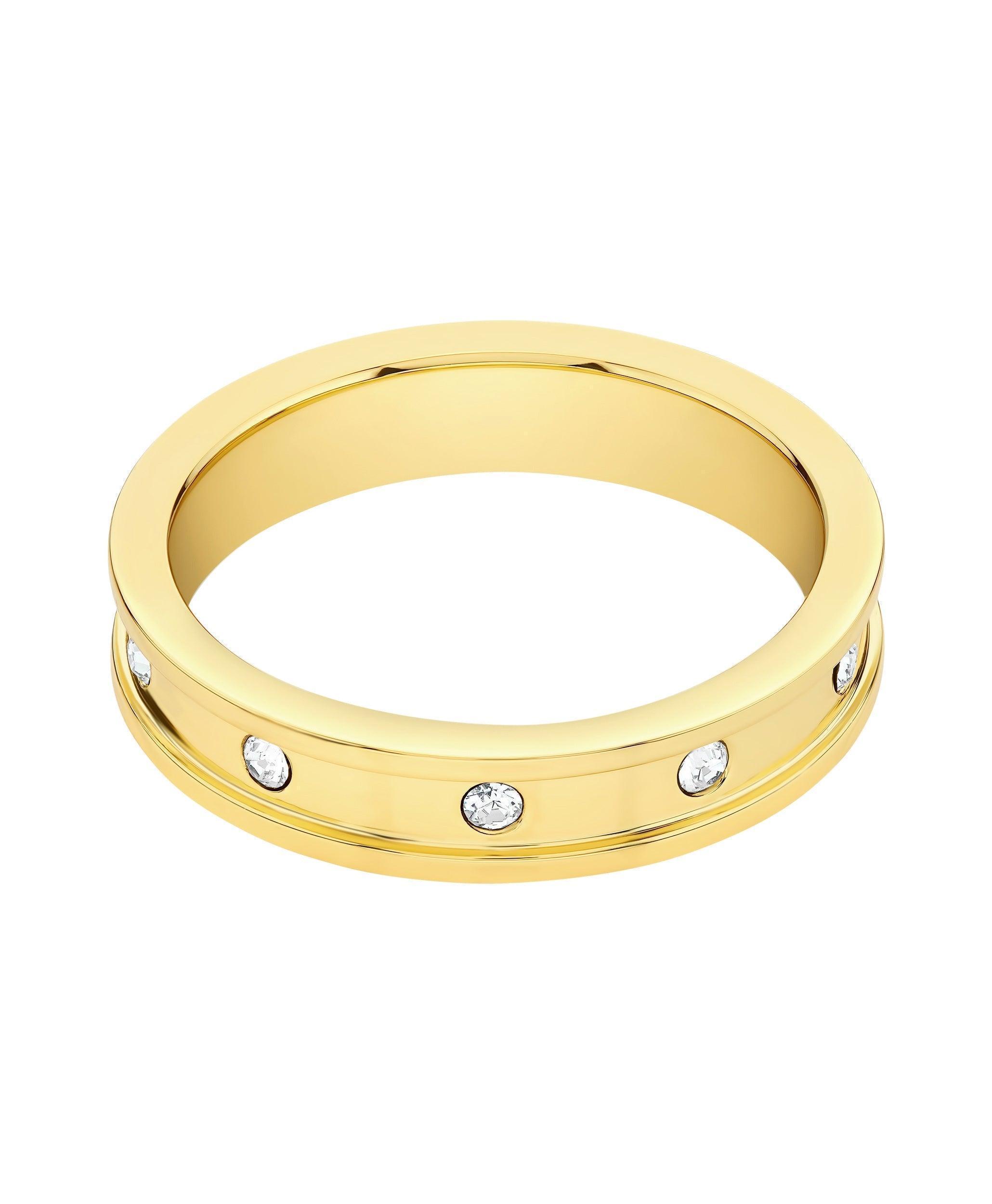 Eevi Ring White 18ct Gold Plated - Larsson & Jennings | Official Store