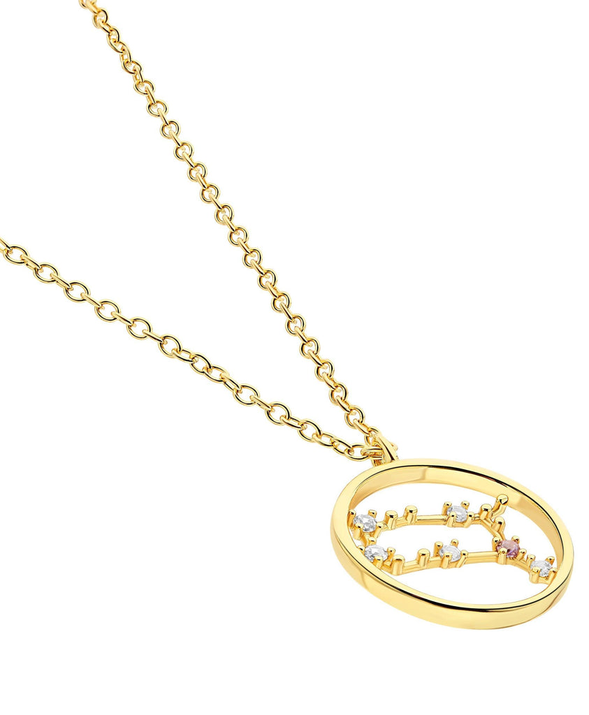 Zodiac Necklace Gemini 18ct Gold Plated - Larsson & Jennings | Official Store