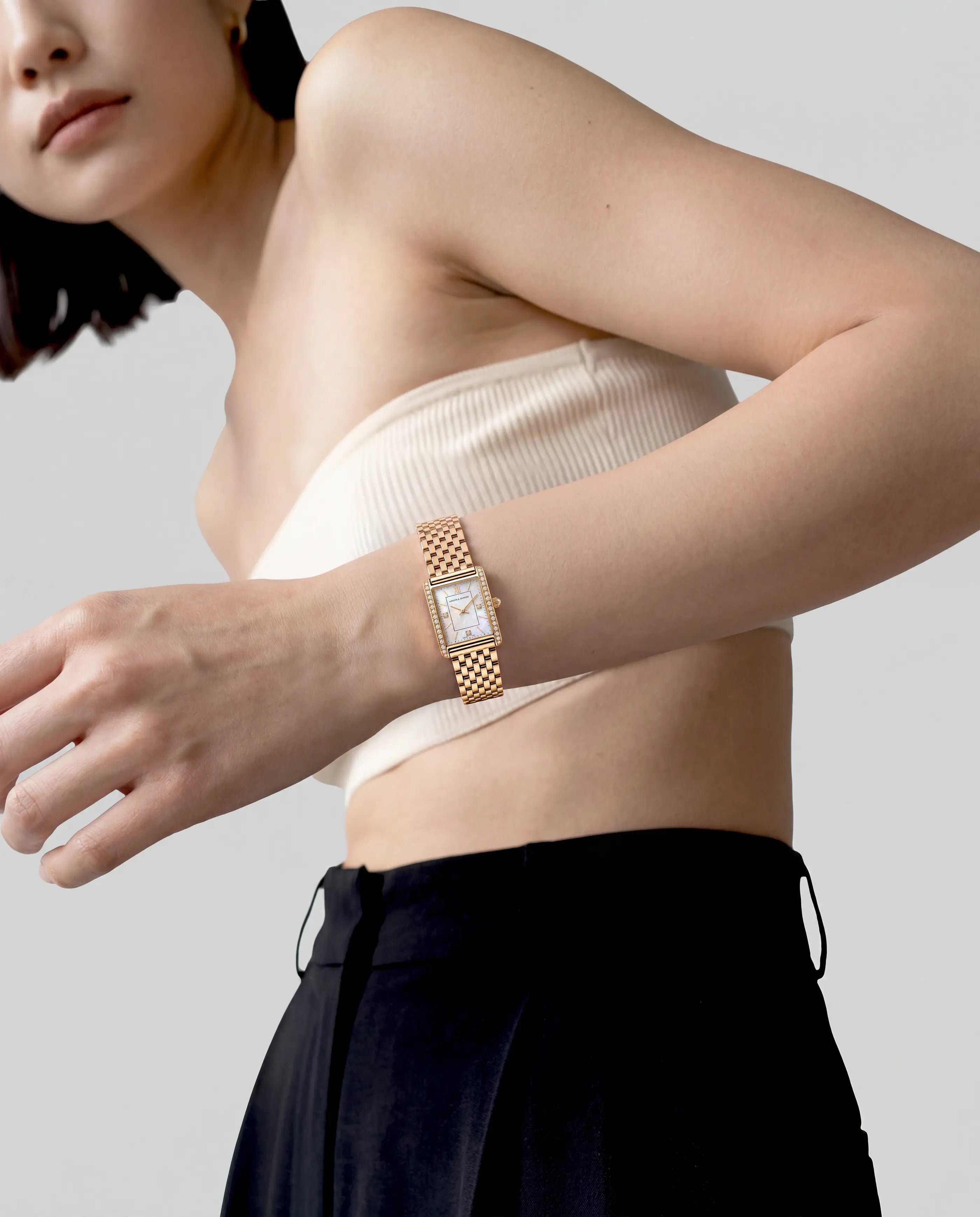 Boyfriend Carré Luxe Gold 31mm-3