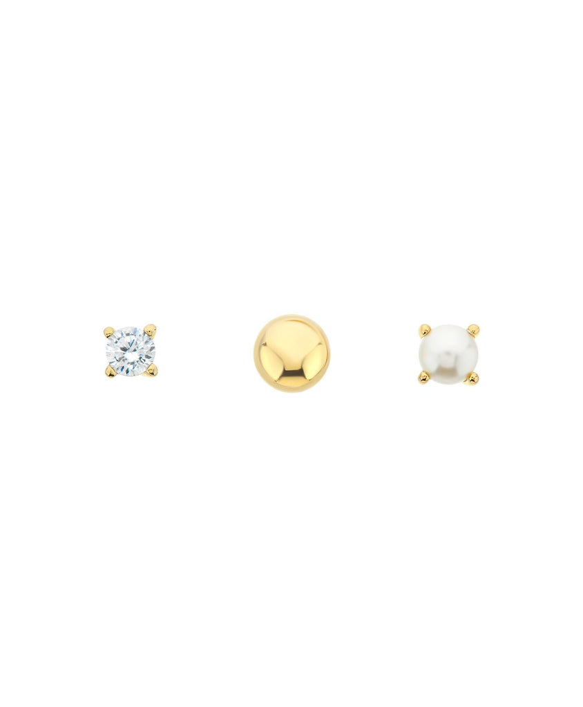 Vision Studs Set 18ct Gold Plated - Larsson & Jennings | Official Store