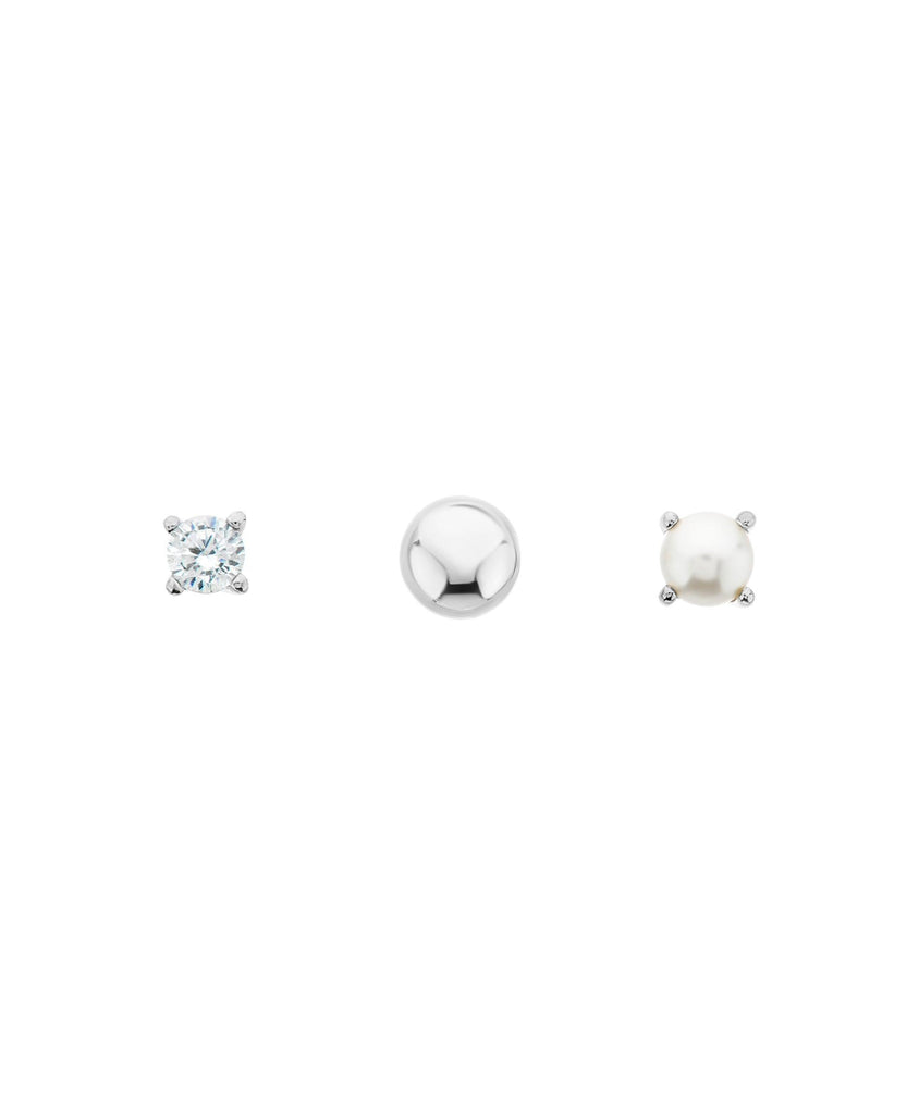 Vision Studs Set Silver Plated - Larsson & Jennings | Official Store