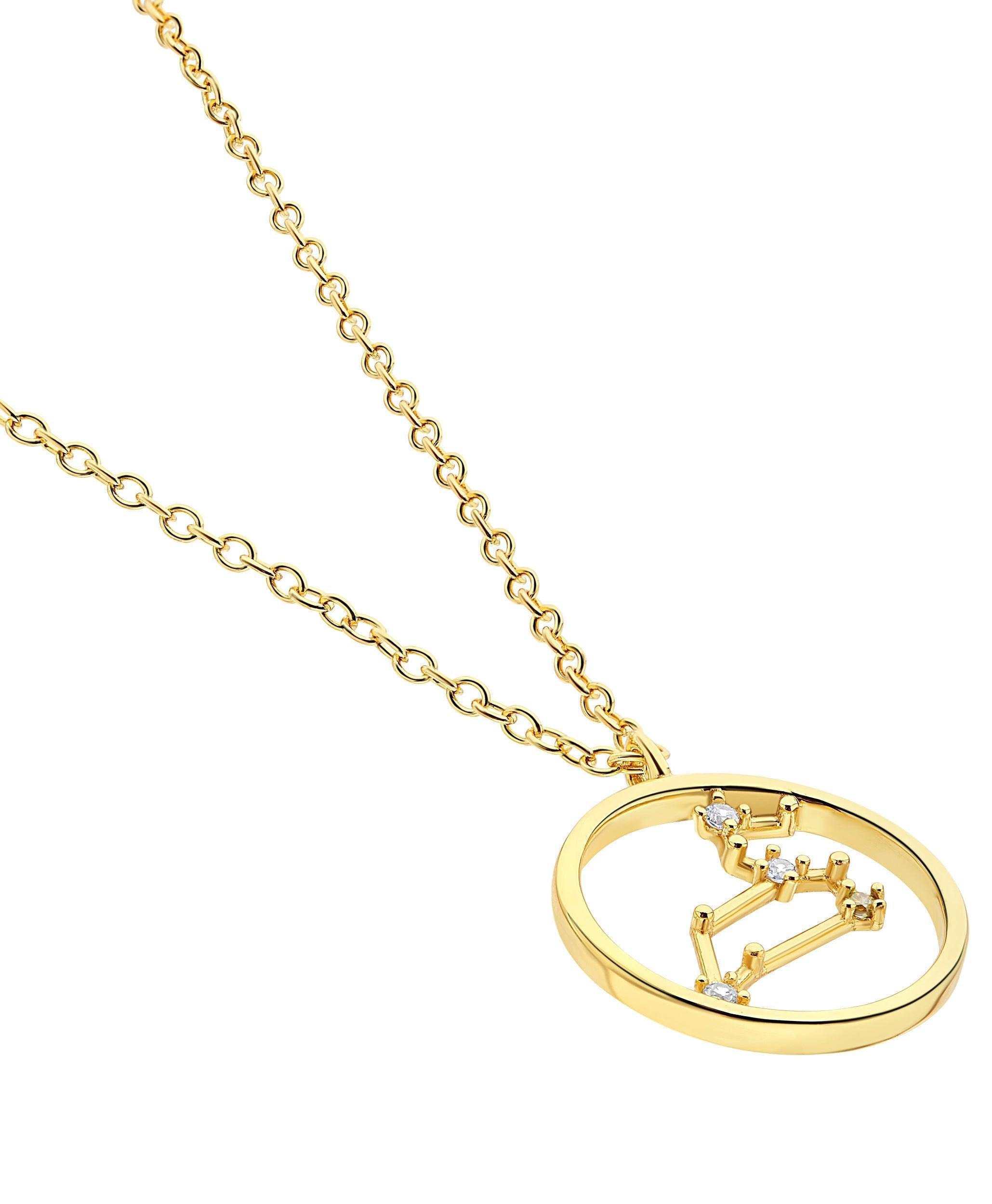 Zodiac Necklace Leo 18ct Gold Plated - Larsson & Jennings | Official Store