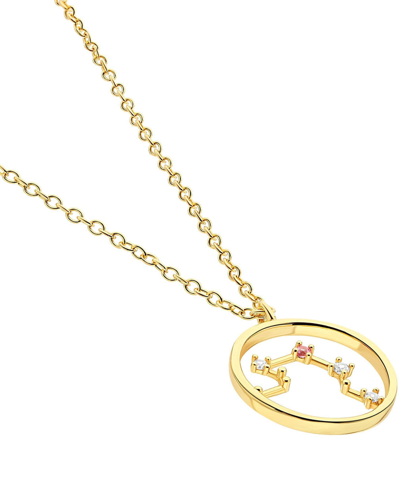 Zodiac Necklace Libra 18ct Gold Plated - Larsson & Jennings | Official Store