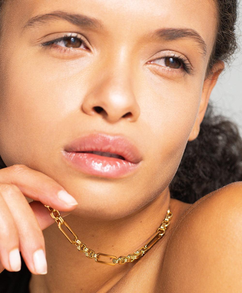 Lil Necklace 18ct Gold Plated - Larsson & Jennings | Official Store
