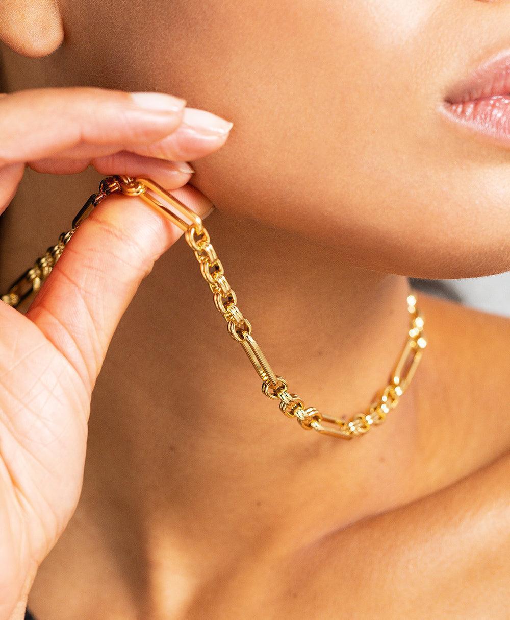 Lil Necklace 18ct Gold Plated - Larsson & Jennings | Official Store