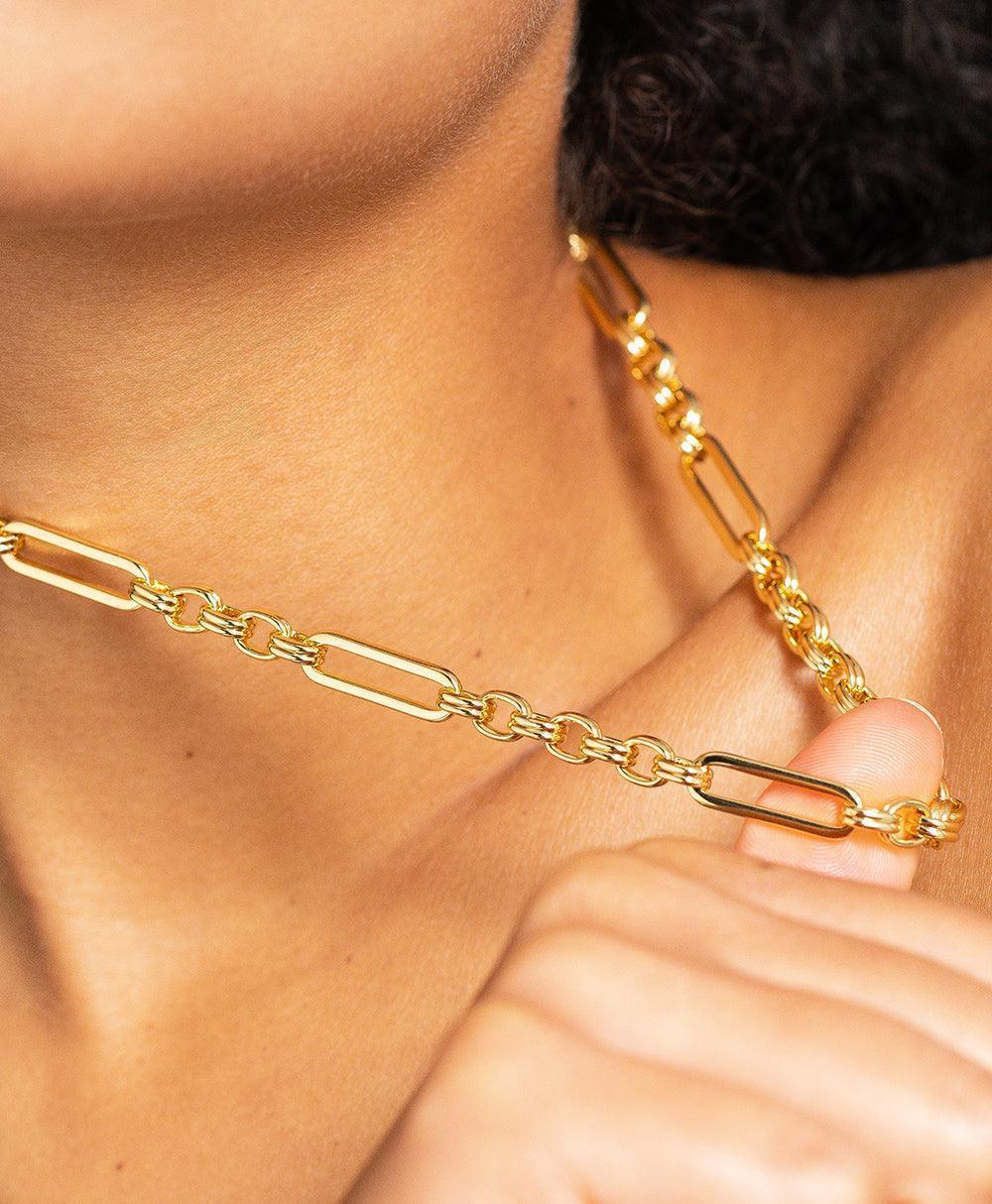 Lil Necklace 18ct Gold Plated - Larsson & Jennings | Official Store