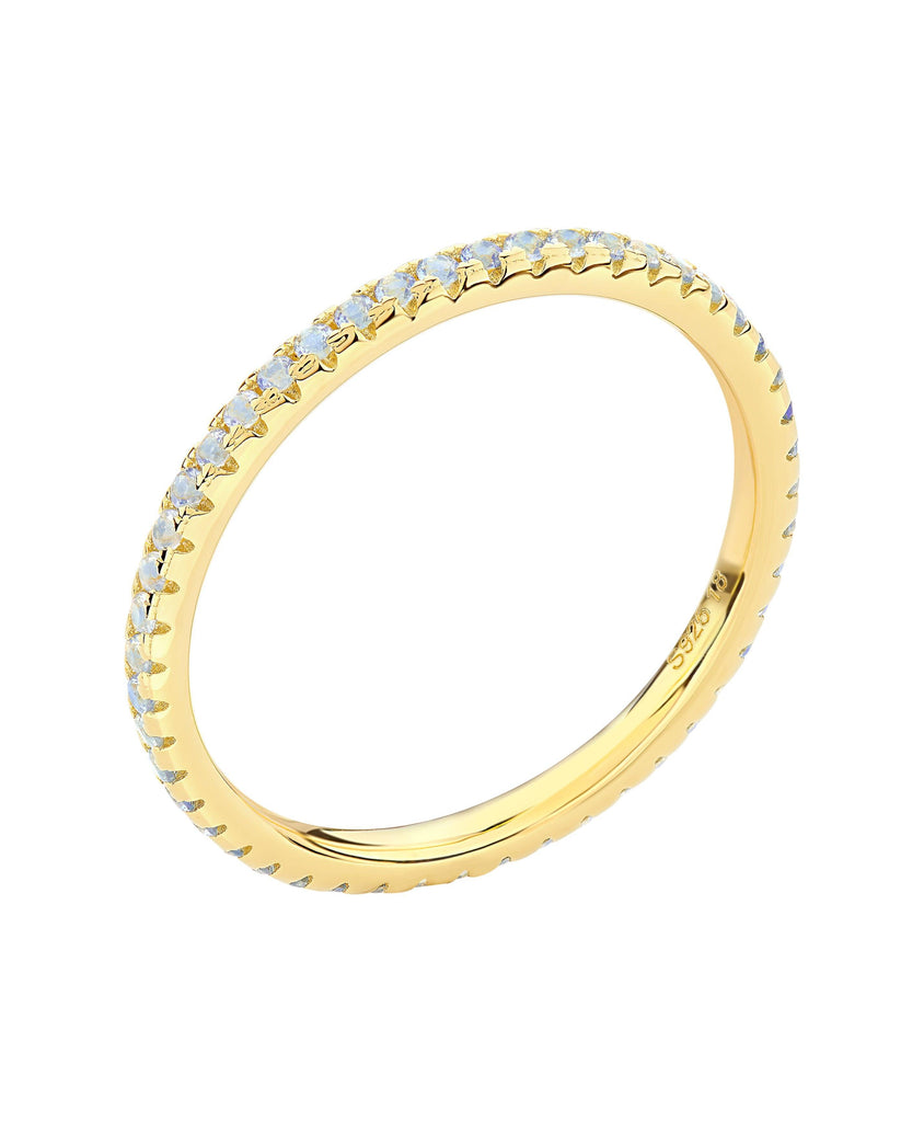 Mila Ring Blue 18ct Gold Plated - Larsson & Jennings | Official Store