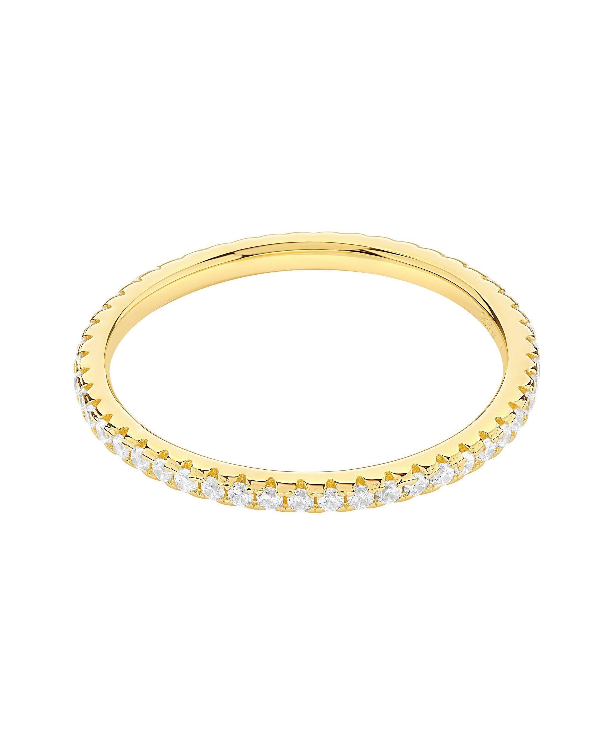Mila Ring White 18ct Gold Plated - Larsson & Jennings | Official Store