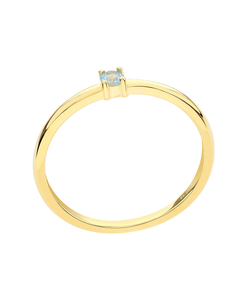 Rosa Ring Blue 18ct Gold Plated - Larsson & Jennings | Official Store