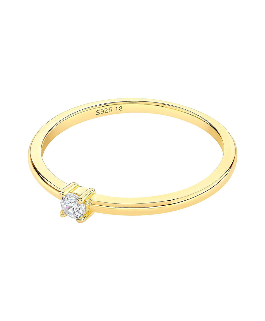 Rosa Ring White 18ct Gold Plated - Larsson & Jennings | Official Store