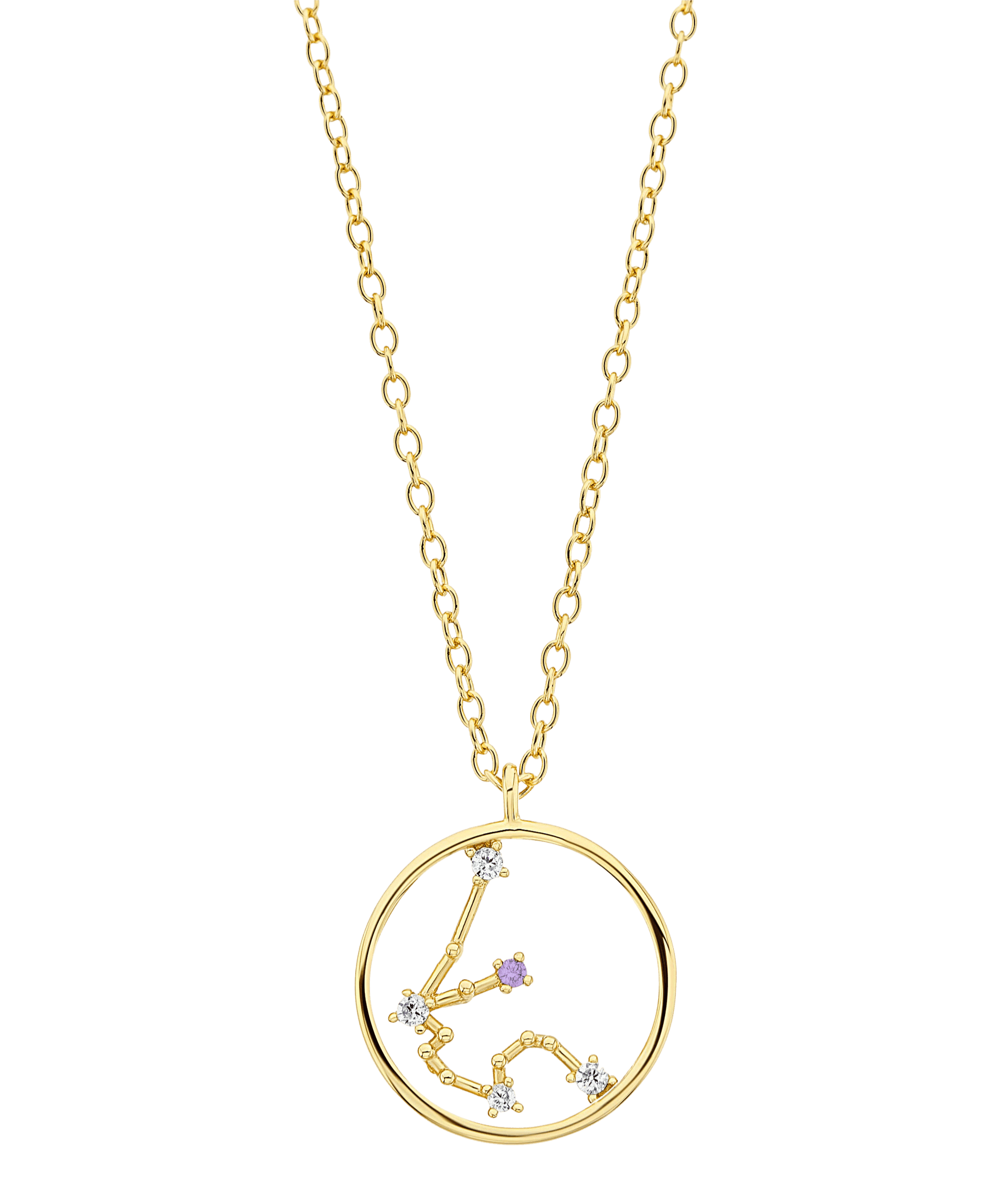Zodiac Necklace Aquarius 18ct Gold Plated - Larsson & Jennings | Official Store