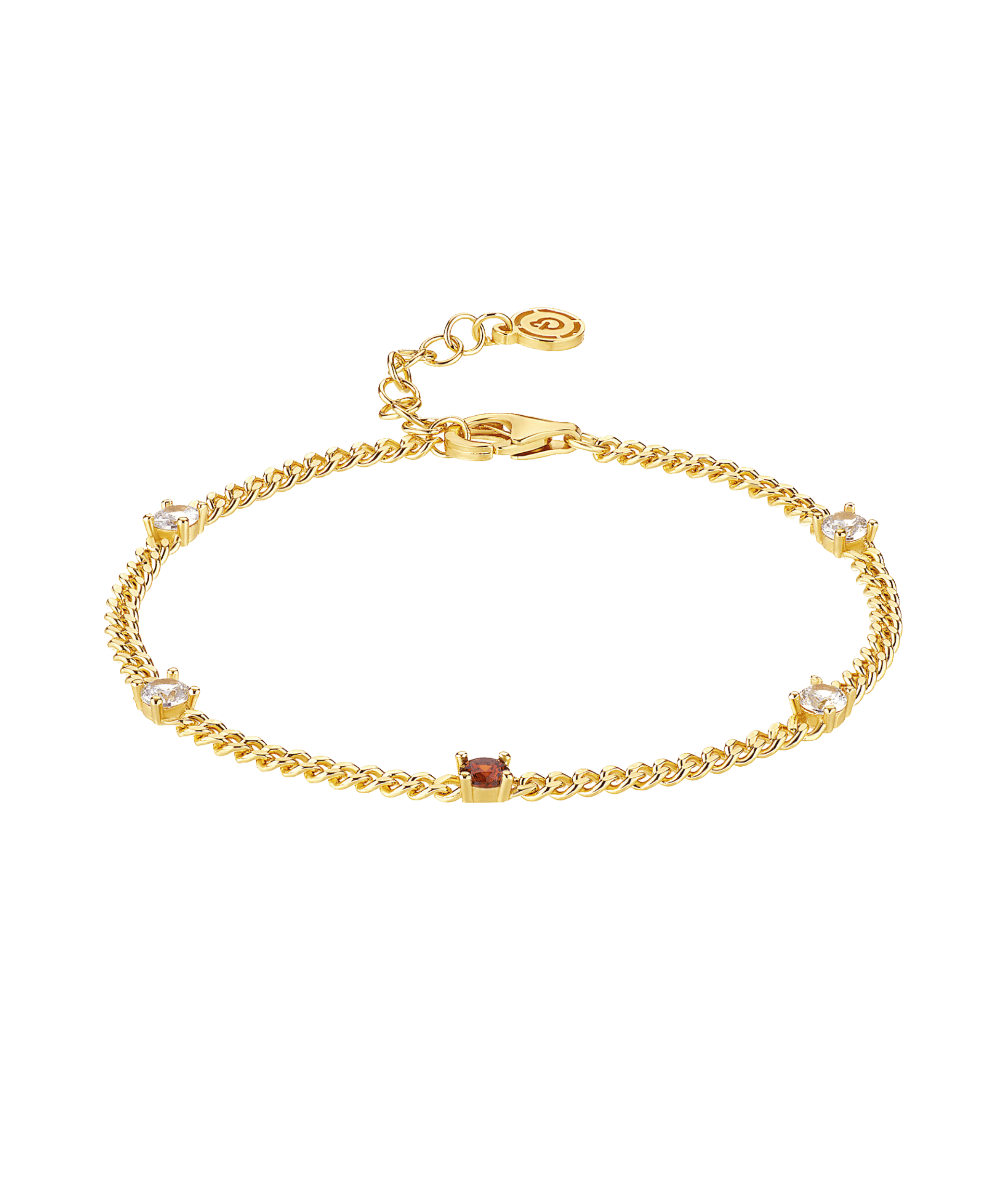 Birthstone Bracelet January 18ct Gold Plated - Larsson & Jennings | Official Store