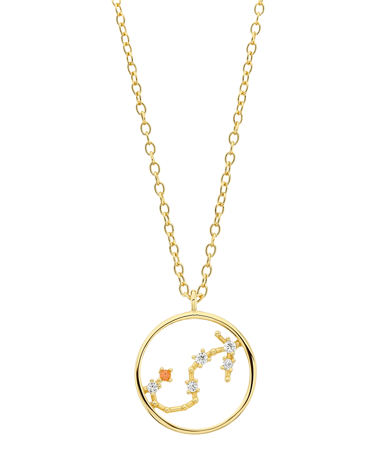Zodiac Necklace Scorpio 18ct Gold Plated