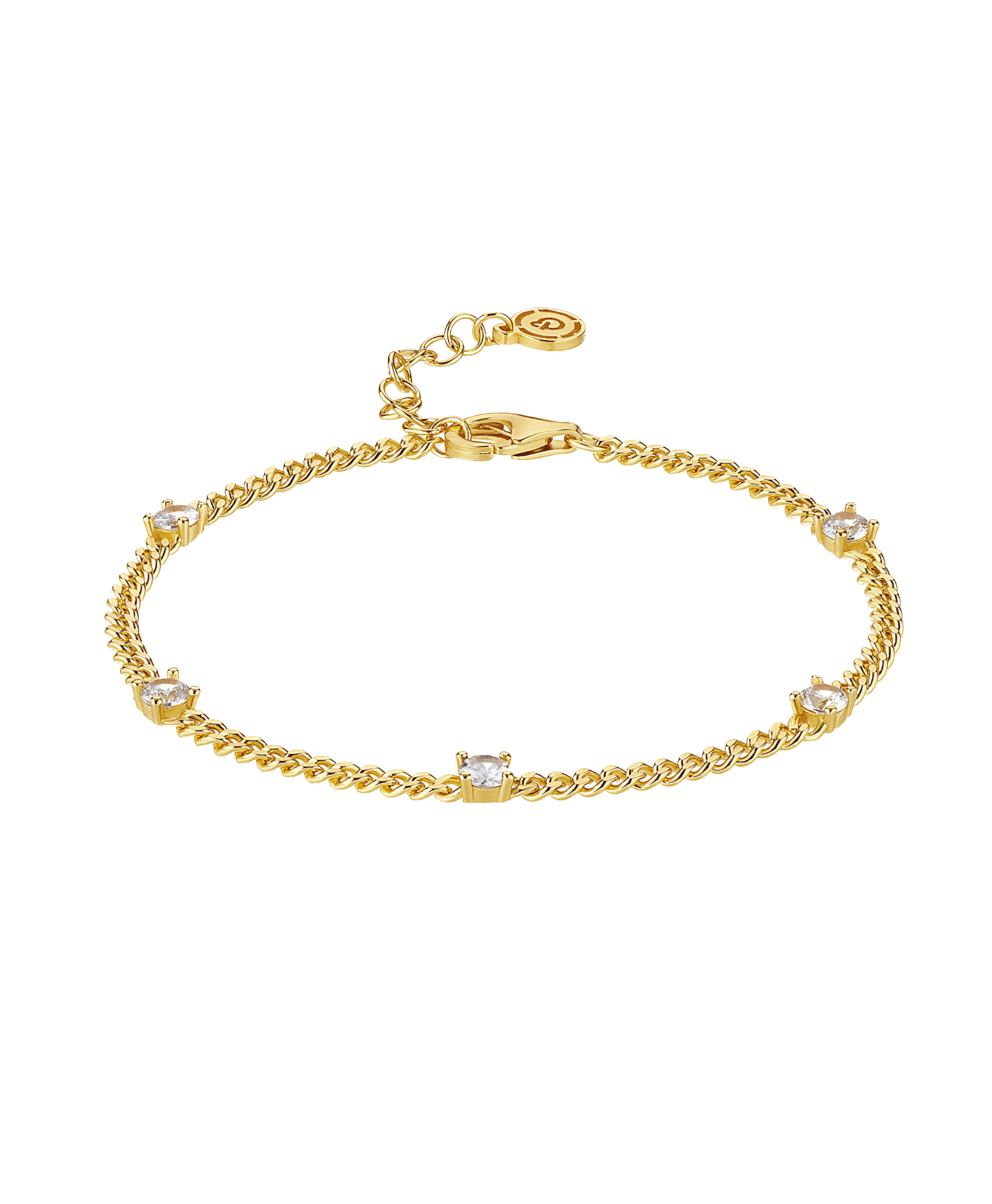 Birthstone Bracelet April 18ct Gold Plated - Larsson & Jennings | Official Store
