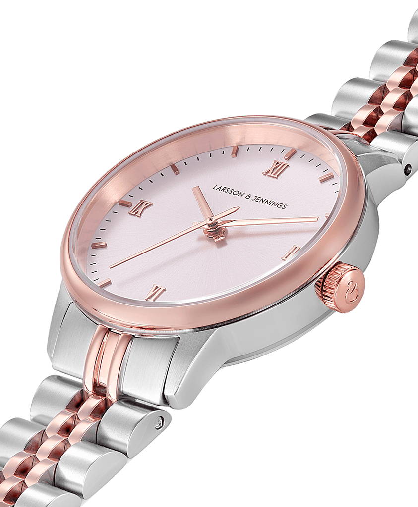 Vivid Link 30mm Rose Gold Pink - Larsson & Jennings | Official Store