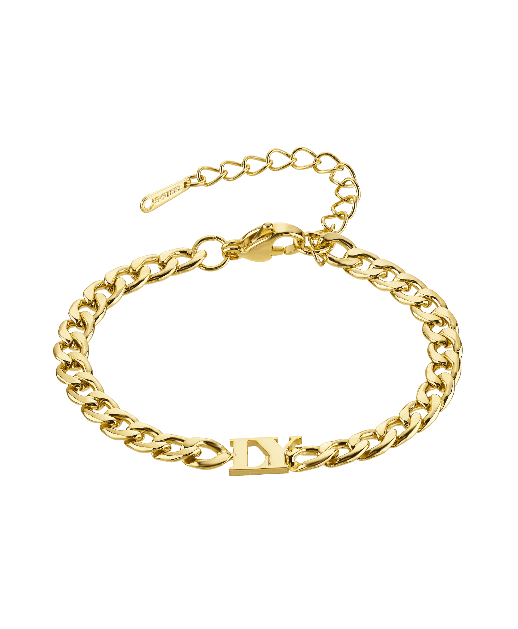 Bold Letters Bracelet 18ct Gold Vermeil - Larsson & Jennings | Official Store