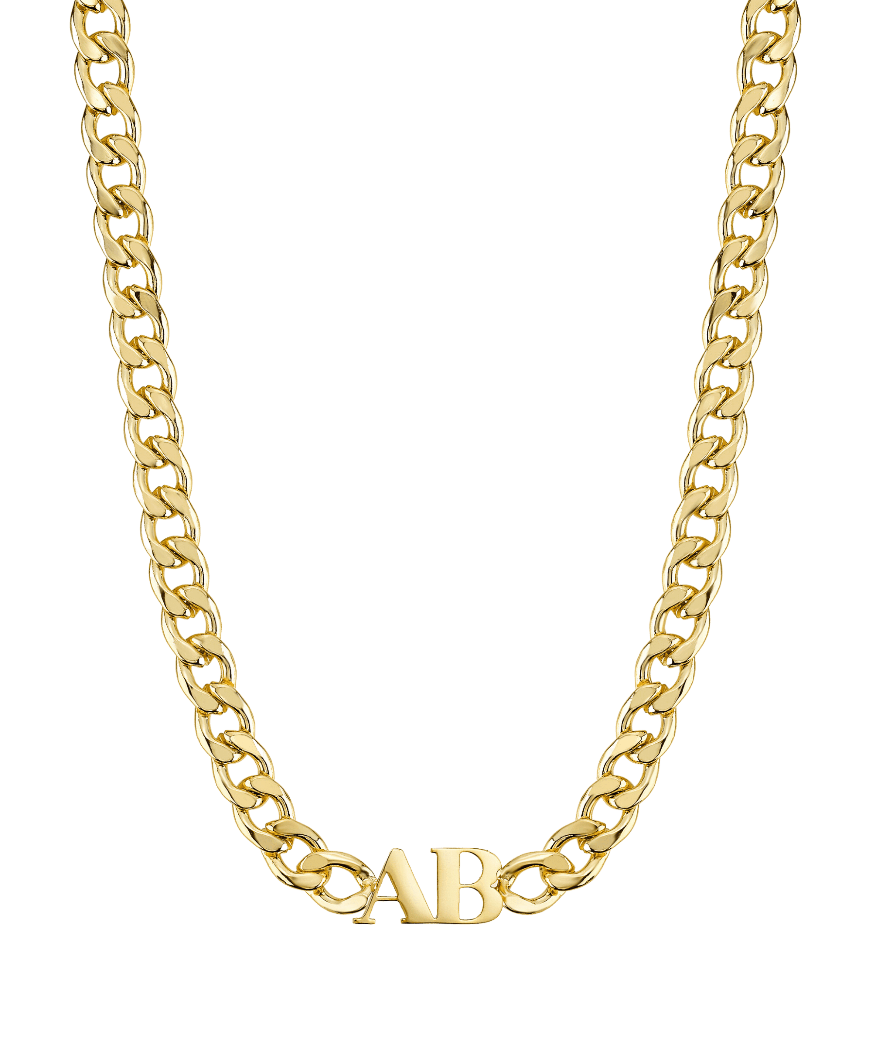 Bold Letters Necklace 18ct Gold Vermeil - Larsson & Jennings | Official Store