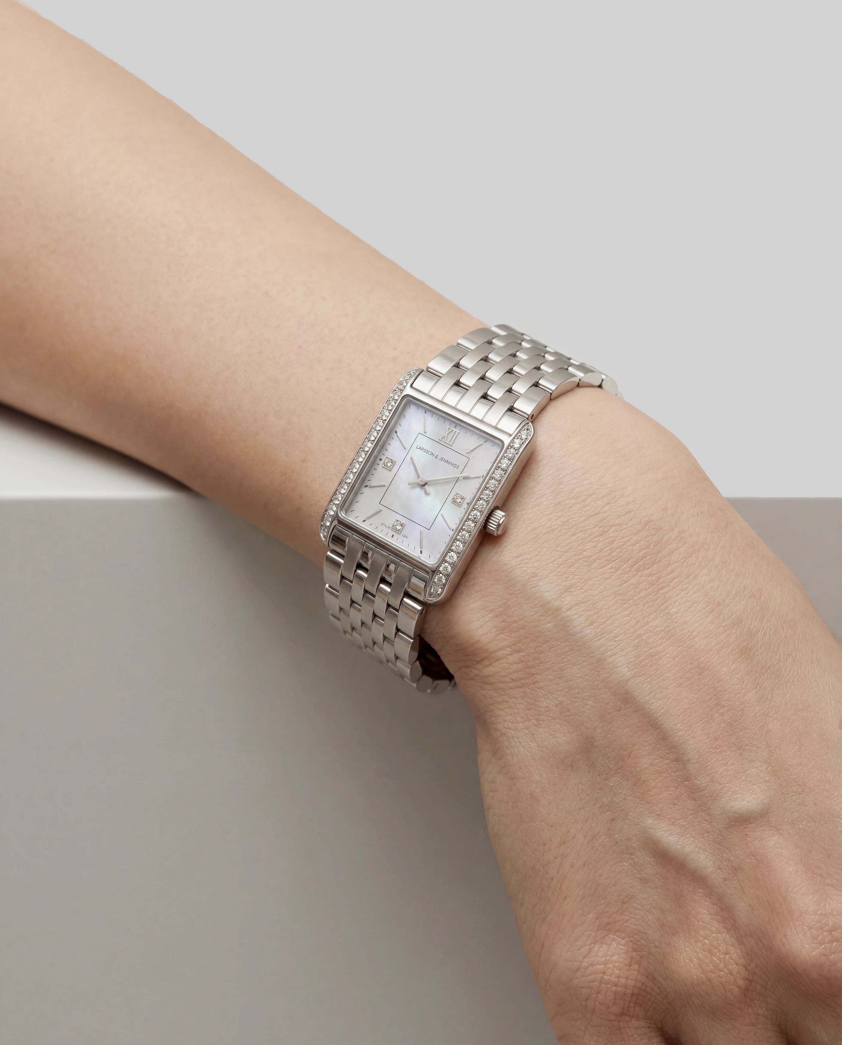 Boyfriend Carré Luxe Silver 31mm-4