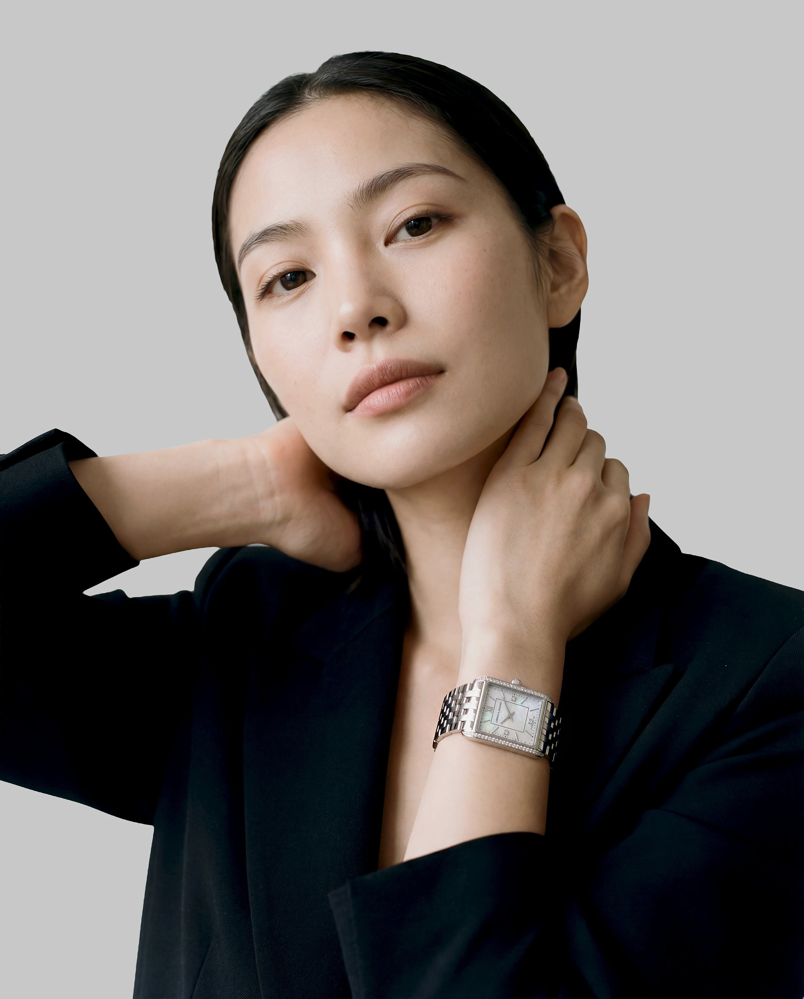 Boyfriend Carré Luxe Silver 31mm-3
