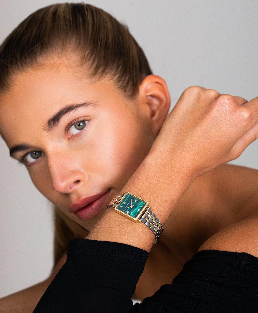 ADSR lou01 ミント　グリーン　ゴールドフレーム　メンズ、レディース Boyfriend Mini Lumous Mixed Gold Green 31mm – Larsson & Jennings