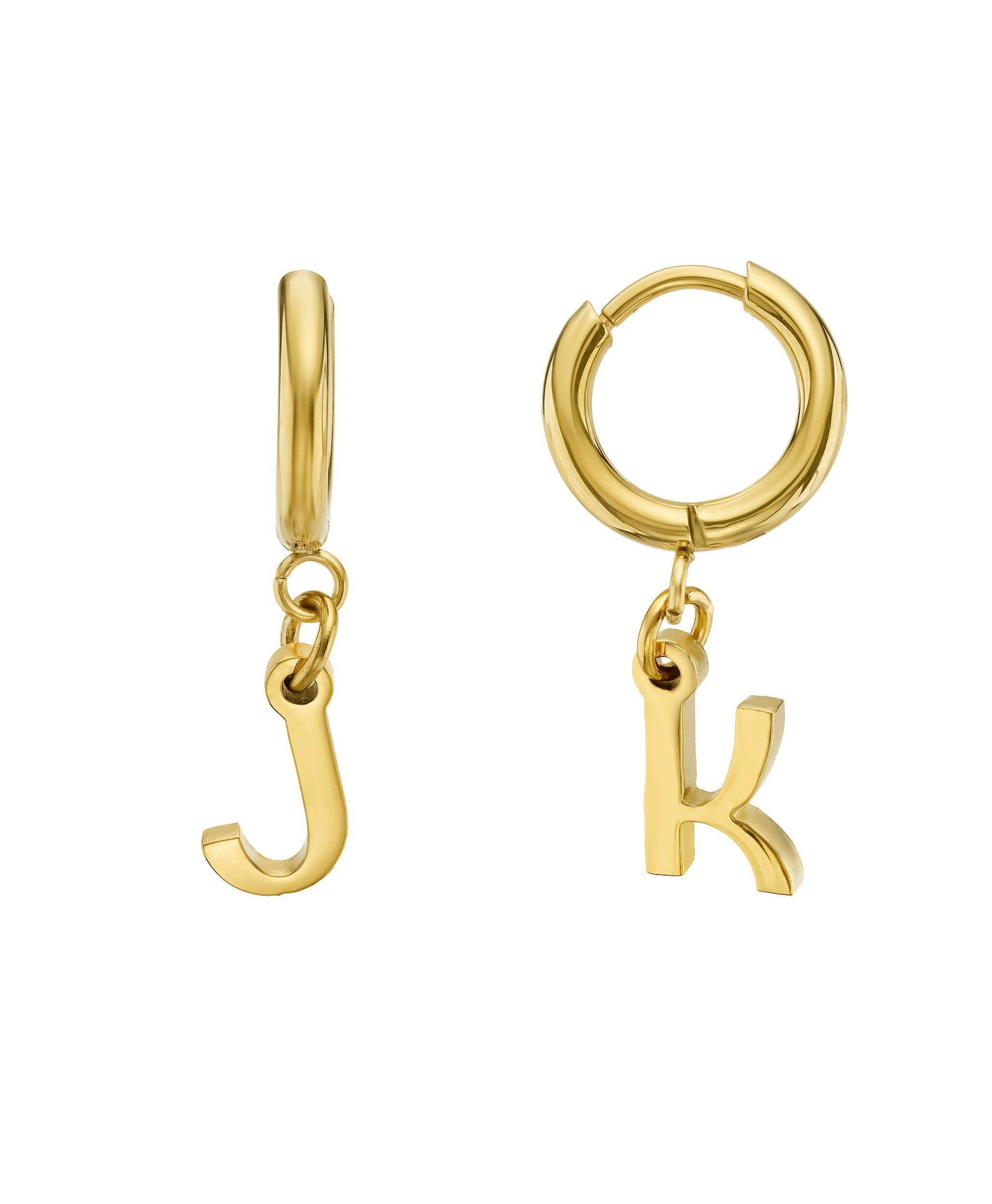 Signature Letter Hoops 18ct Gold Vermeil - Larsson & Jennings | Official Store